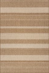 Isolated view of Brown Rectangle Vielle Modern Abstract Indoor/Outdoor Rug, showcasing its design