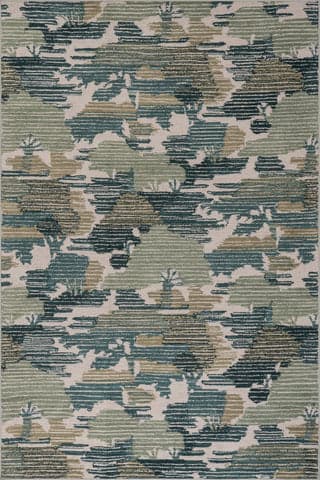 Ladycross Machine Washable Rug | Green