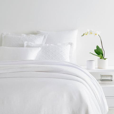 Lush Linen Duvet Cover | White