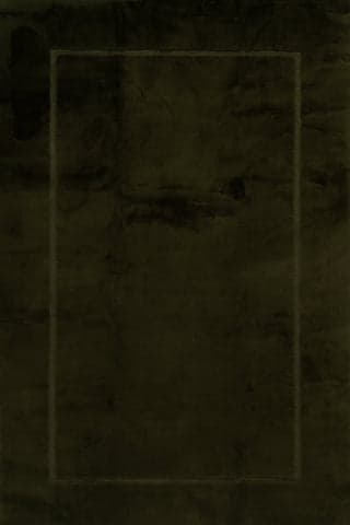 Isolated view of Green Rectangle Amberly Solid Cloud Washable Rug, showcasing its design