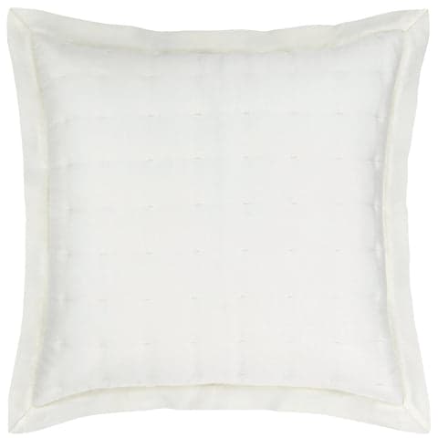Silken Solid Puff Sham | Ivory