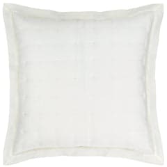 Silken Solid Puff Sham | Ivory