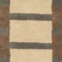Isolated view of Ivory Swatch Saga Geometric Rug, showcasing its design