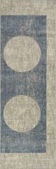 Isolated view of Blue Runner Nyra Mid-Century Modern Geometric Area Rug, showcasing its design