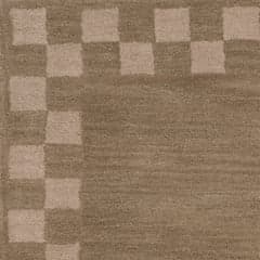 Treva Transitional Checkered Rug Swatch | Tan