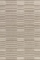 Isolated view of Taupe Rectangle Laylah Striped Rug, showcasing its design