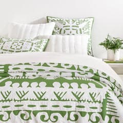 Knight Wood Cutwork Coverlet | Olive