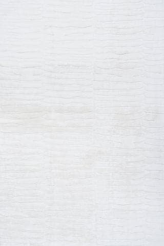 Isolated view of Off White Rectangle Elisk Solid Cloud Washable Rug, showcasing its design
