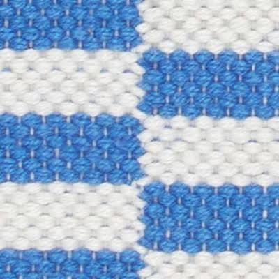 Sailing Stripe Handwoven Indoor/Outdoor Rug Swatch | French Blue
