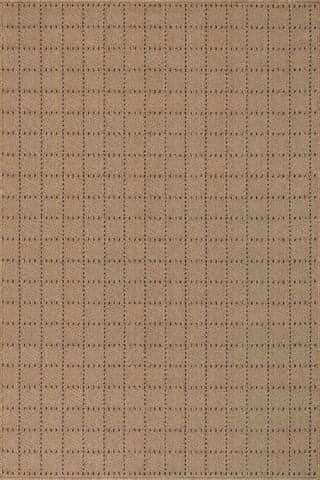 Isolated view of Navy Rectangle Callista Modern Geometric Indoor/Outdoor Rug, showcasing its design
