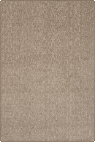 Isolated view of Brown Rectangle Shearwater Ridged Custom Rug, showcasing its design