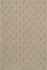 Isolated view of Green Rectangle Flora Soft Floral Washable Rug, showcasing its design