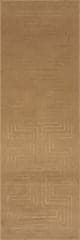 Isolated view of Sand Runner Krya Geometric Plush Textured Washable Rug, showcasing its design