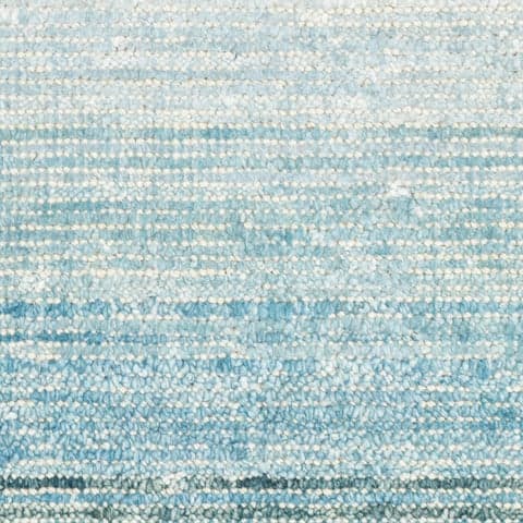 Sky Moon Handwoven Cotton/Viscose Rug Swatch | Blue