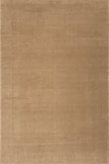 Isolated view of Sand Runner Tiera Bordered Plush Textured Washable Rug, showcasing its design