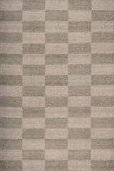 Isolated view of Green Rectangle Mephira Checkered Washable Rug, showcasing its design