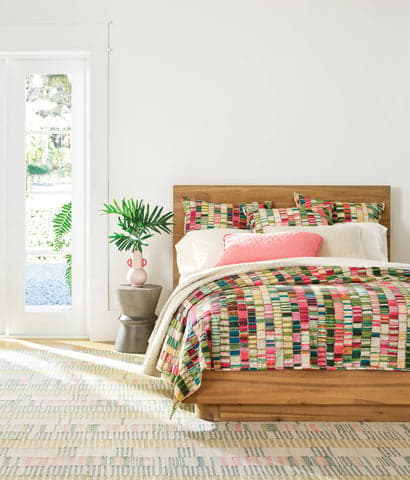 Birdie Quilted Sham | Natural