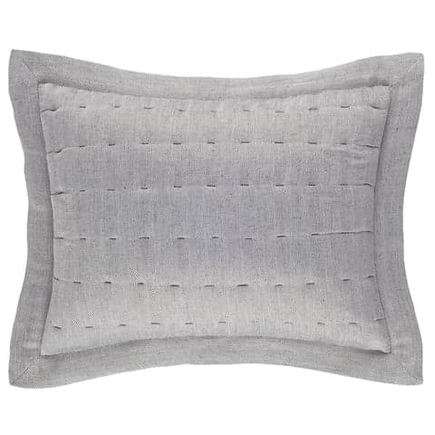 Brussels Quilted Sham | Black