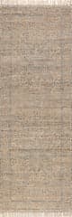 Isolated view of Sand Runner Lennox Medallion Tassel Rug, showcasing its design