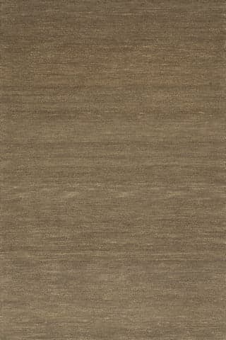 Isolated view of Ash Brown Rectangle Hollis Solid Wool Cozy Rug, showcasing its design
