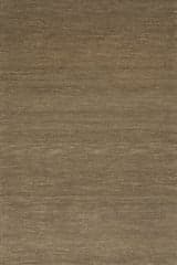 Isolated view of Ash Brown Rectangle Hollis Solid Wool Cozy Rug, showcasing its design