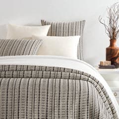Fira Jacquard Coverlet | Black