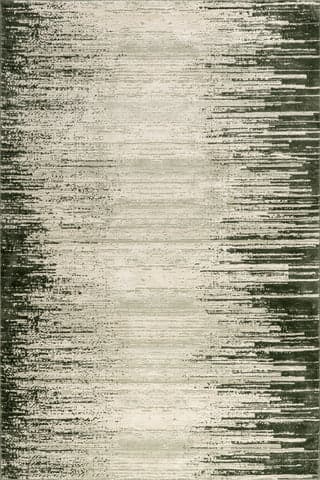 Isolated view of Green Rectangle Chitwan Plush Textured Washable Rug, showcasing its design