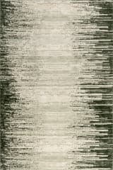 Isolated view of Green Rectangle Chitwan Plush Textured Washable Rug, showcasing its design