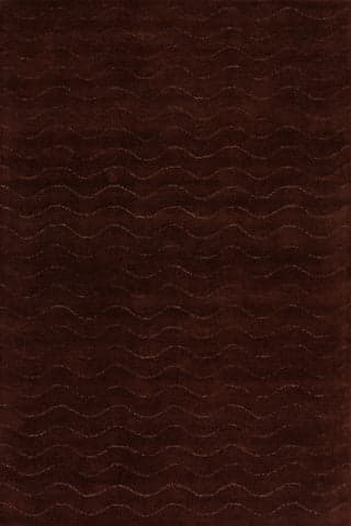 Isolated view of Taupe Rectangle Mireille Solid Wool Cozy Rug, showcasing its design