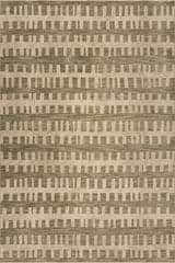 Isolated view of Green Rectangle Beamline Bohemian Striped Rug, showcasing its design