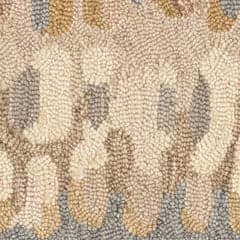 Paint Chip Hand Micro Hooked Wool Rug Swatch | Natural