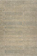 Isolated view of Stone Rectangle Umbergrid Checkered Rug, showcasing its design