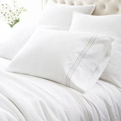 Trio Flat Sheet | Pearl Grey