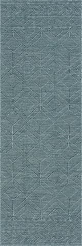 Isolated view of Aqua Runner Ardena Modern Trellis Indoor/Outdoor Rug, showcasing its design