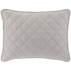 Quilted Silken Solid Sham | Grey