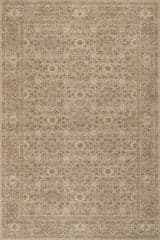 Isolated view of Beige Rectangle Maela Hand Tuffted Wool Rug, showcasing its design