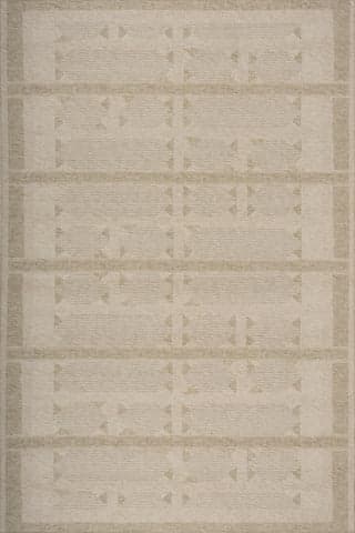 Isolated view of Natural Rectangle Merneia Bohemian Indoor Washable Rug, showcasing its design