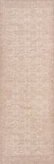 Isolated view of Peach Runner Bahira Traditional Floral Washable Rug, showcasing its design