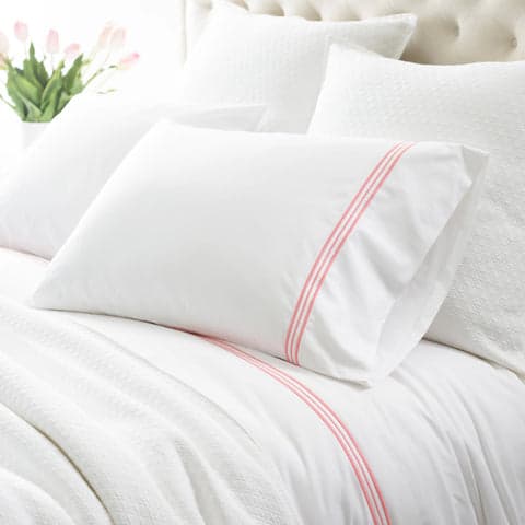 Trio Pillowcases (Pair) | Coral