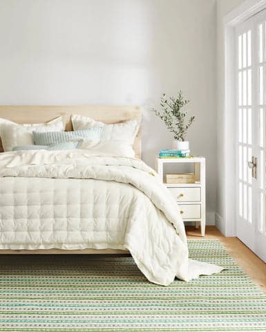 Cozy Cotton Quilted Sham | Sky