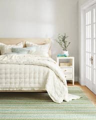 Cozy Cotton Quilted Sham | Sky