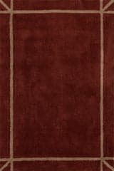 Sivra Bordered Rug | Maroon