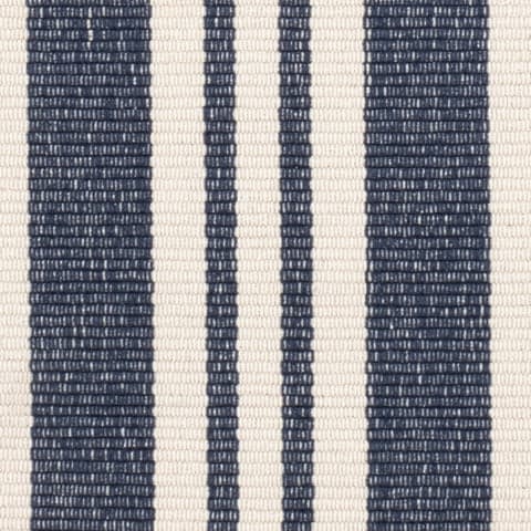 Irving Stripe Handwoven Cotton Rug Swatch | Ivory