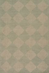 Isolated view of Green Rectangle Tova Tufted Diamond Rug, showcasing its design
