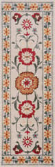 Isolated view of Multicolor Runner Aetheria Floral Washable Rug, showcasing its design