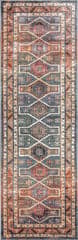 Isolated view of Blue Runner Vintage Victorian Rug, showcasing its design