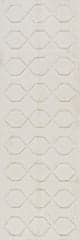 Isolated view of Off White Runner Rhythm Diamond Plush Cloud Washable Rug, showcasing its design