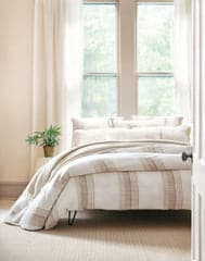 Napa Stripe Linen Sham | Natural