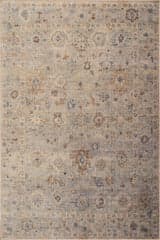 Isolated view of Blue Runner Viret Traditional Bordered Washable Rug, showcasing its design