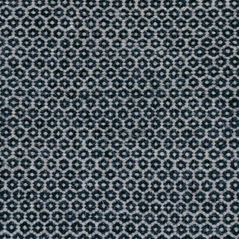 Honeycomb Handwoven Wool Rug Swatch | Indigo/Grey